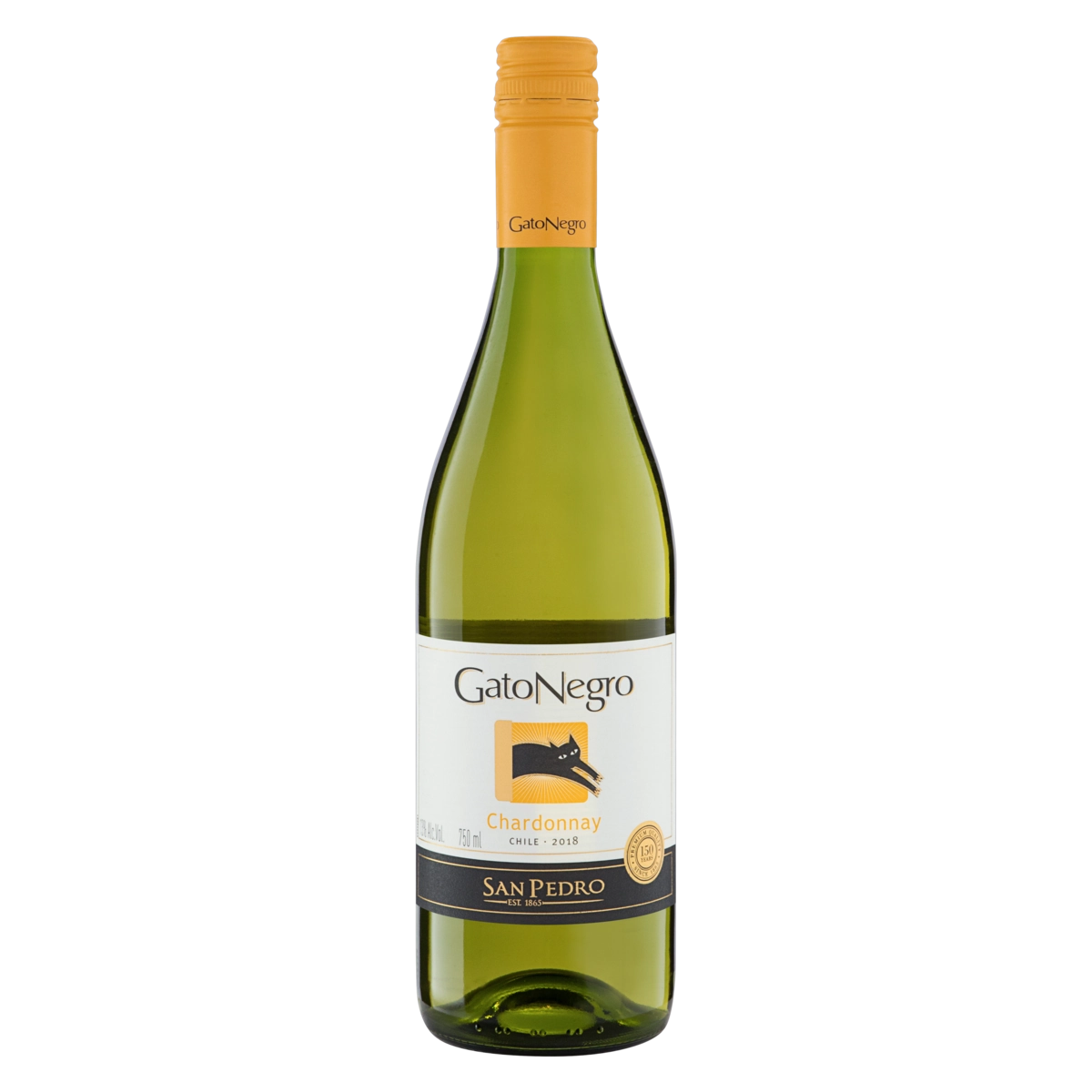 Vinho Chileno Branco Seco San Pedro Gato Negro Chardonnay Valle Central Garrafa 750ml