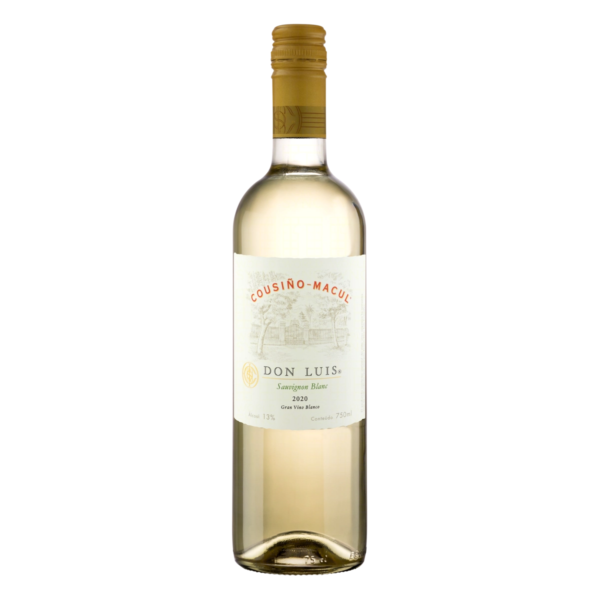 Vinho Chileno Branco Seco Cousiño Macul Don Luis Sauvignon Blanc Garrafa 750ml
