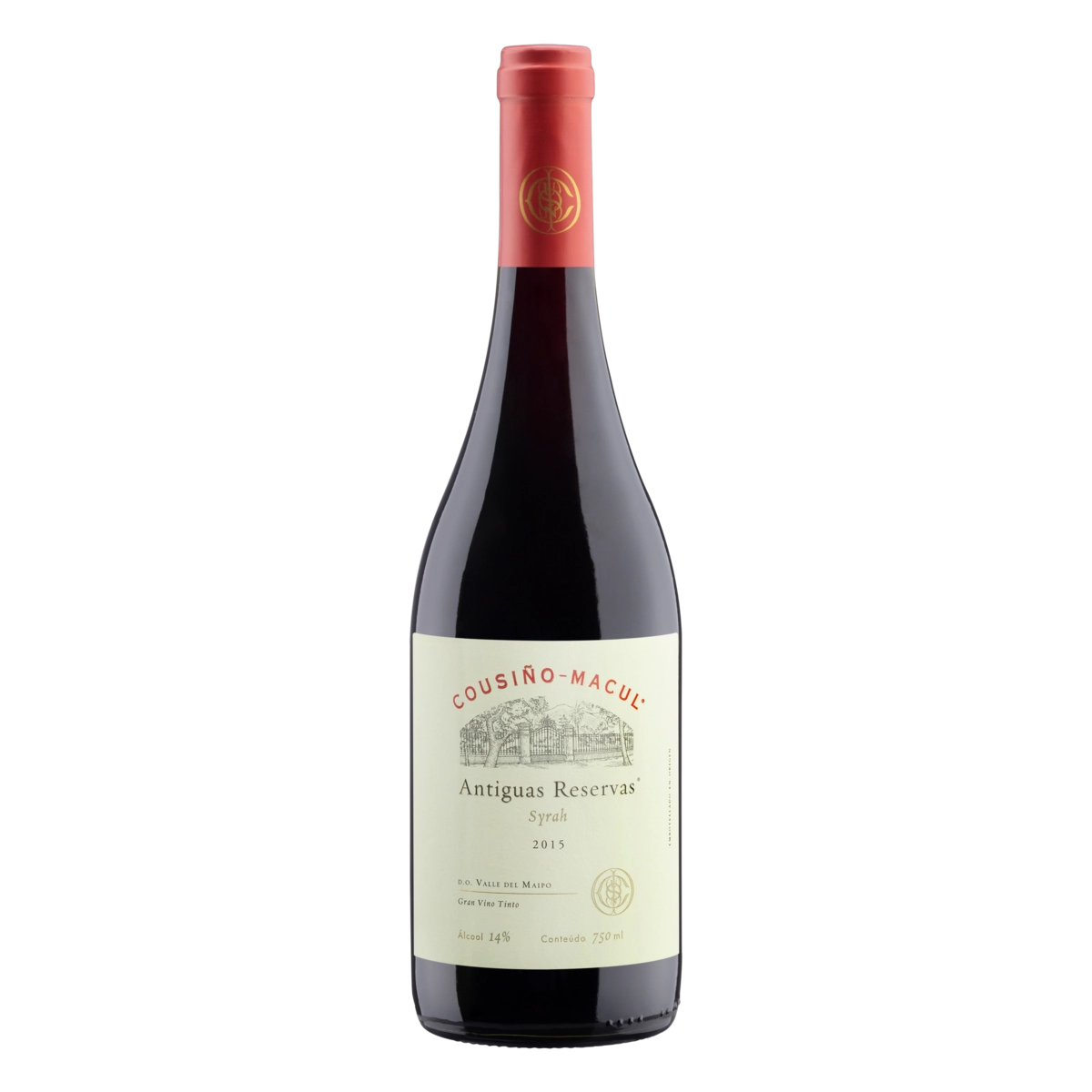 Vinho Chileno Tinto Seco Cousiño Macul Antiguas Reservas Syrah Valle Del Maipo Garrafa 750ml