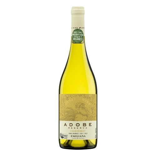 Vinho Chileno Branco Seco Orgânico Reserva Adobe Chardonnay Valle De Casablanca Garrafa 750ml