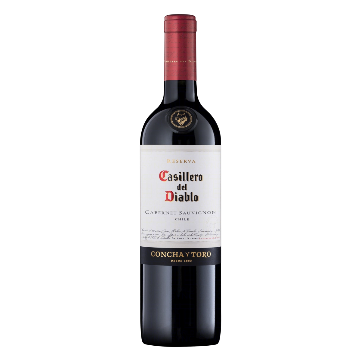Vinho Chileno Tinto Seco Reserva Casillero Del Diablo Cabernet Sauvignon Valle Central Garrafa 750ml