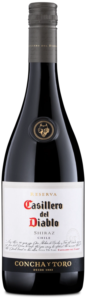 Vinho Chileno Tinto Seco Reserva Casillero Del Diablo Shiraz Valle Central Garrafa 750ml