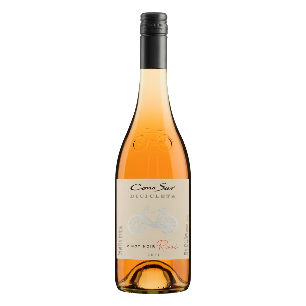 Vinho Chileno Rosé Meio Seco Bicicleta Cono Sur Pinot Noir Valle Del Bio Bio Garrafa 750ml