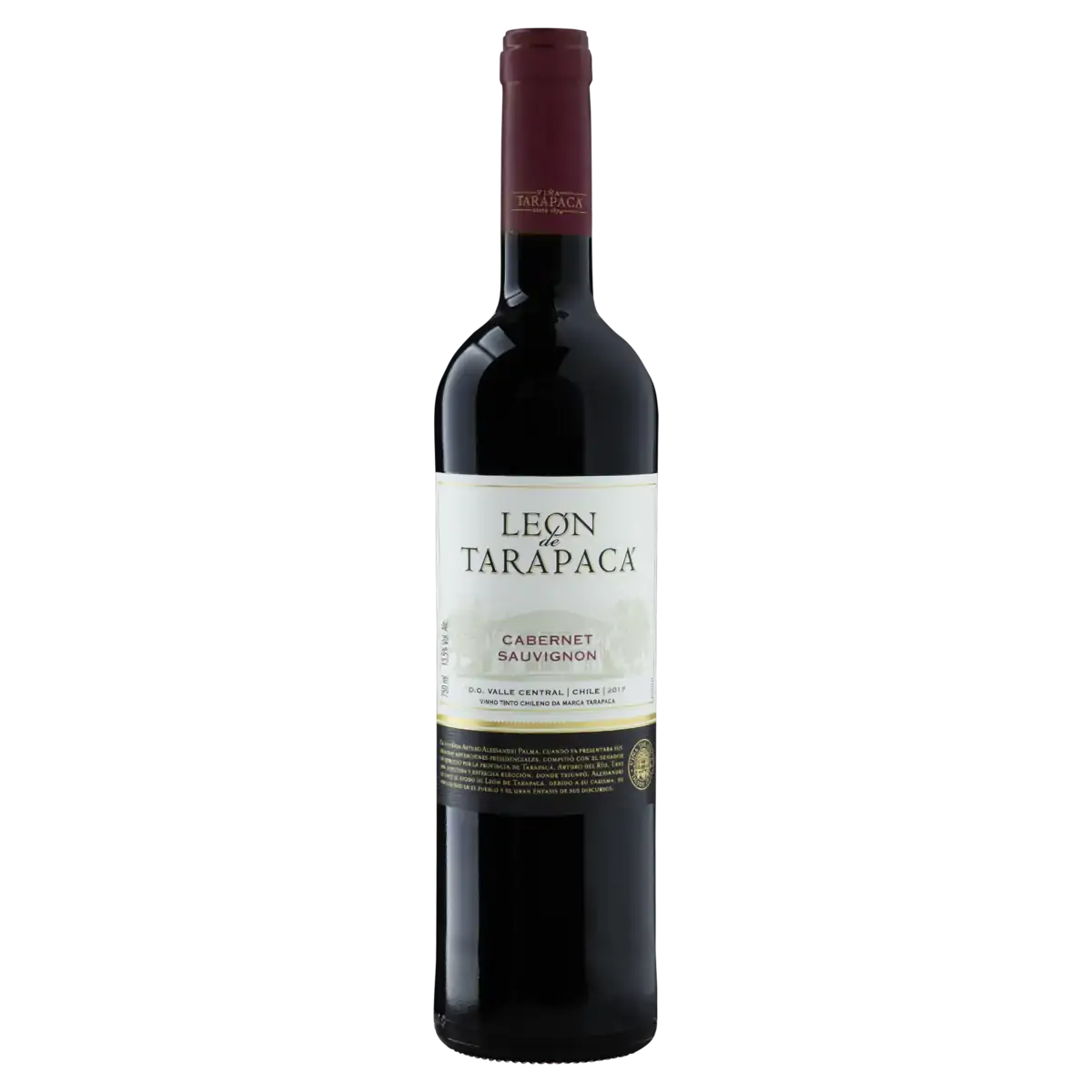 Vinho Chileno Tinto Seco León Tarapacá Cabernet Sauvignon Valle Central Garrafa 750ml