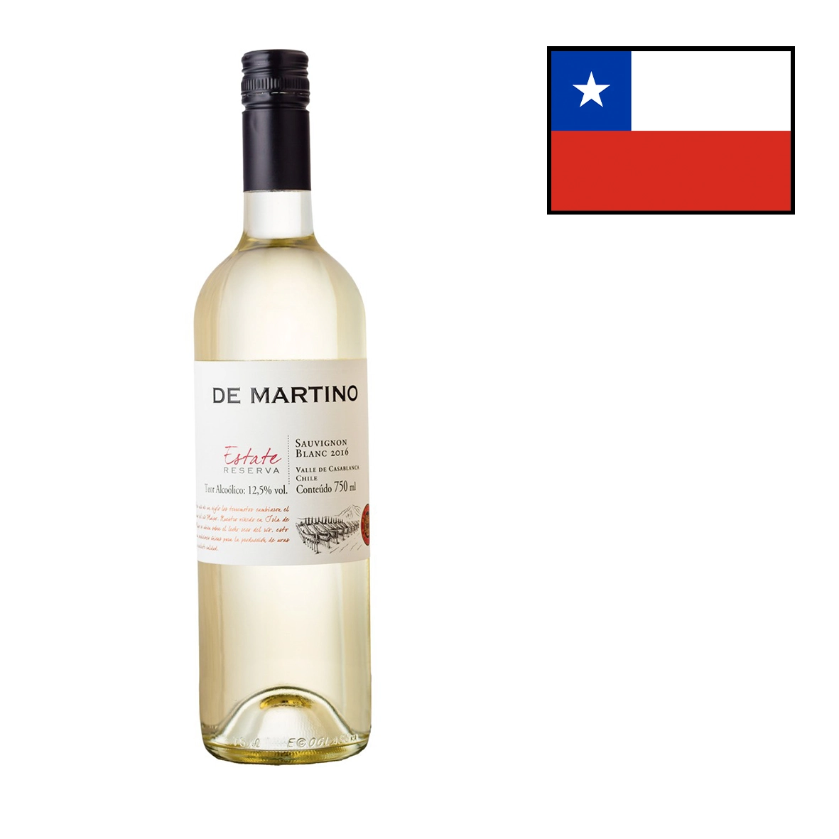 Vinho Estate 750ml Sauvignon Blanc Branco