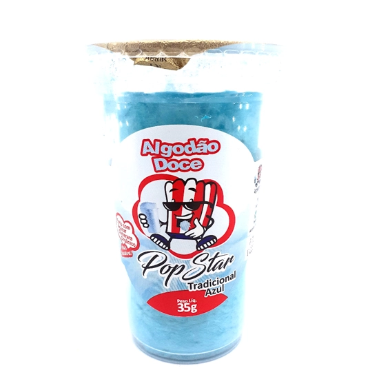 Algodao Doce Organico Demerara Azul