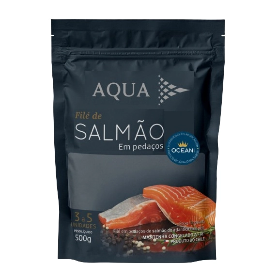 Peixe Cong Salmao Aquachile File 500g