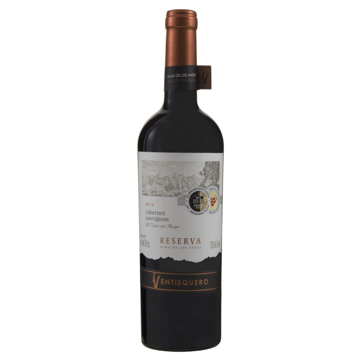Vinho Chileno Tinto Seco Reserva Ventisquero Alma De Los Andes Cabernet Sauvignon Valle Del Maipo Ga