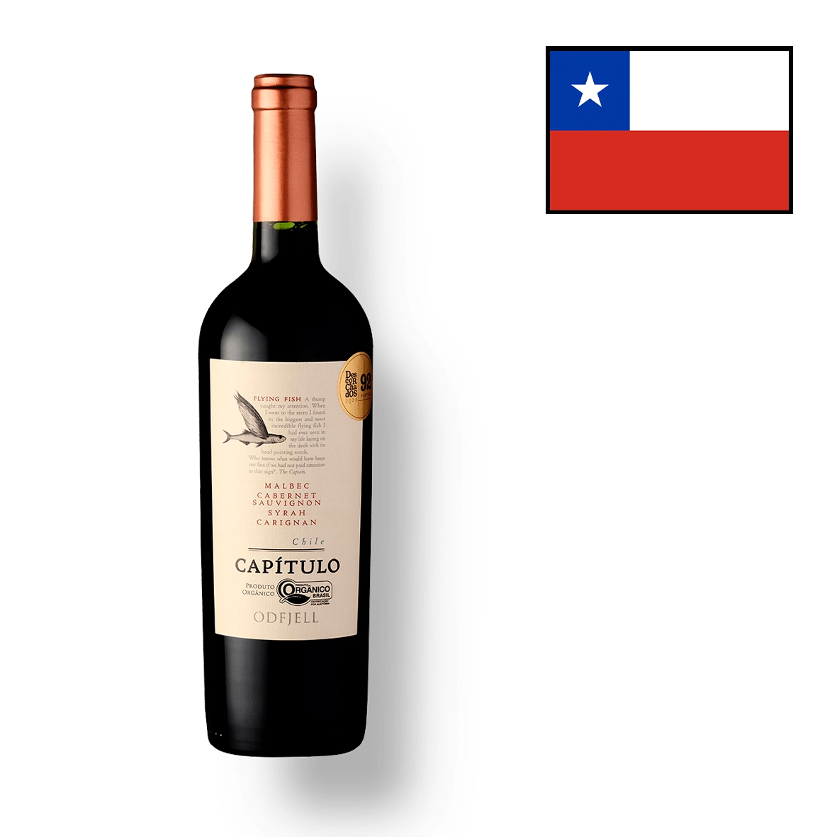 Vinho Chileno Odfjell Capitulo Blend 750ml Org Tinto