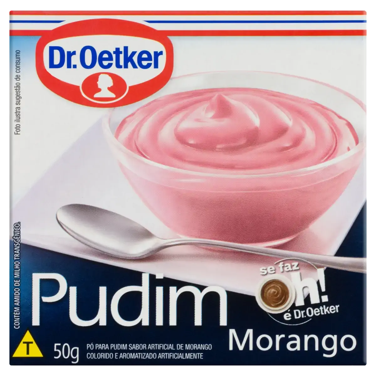 Pó Para Pudim Morango Dr. Oetker Caixa 50g