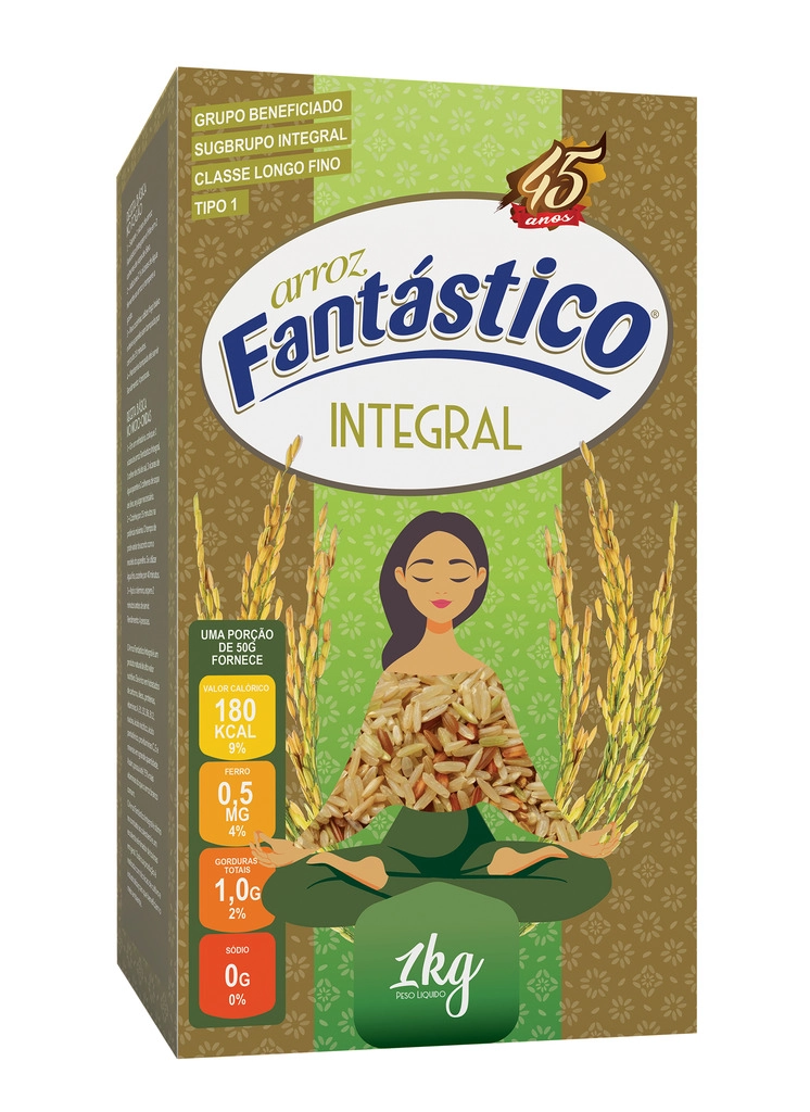 Arroz Fantastico 1kg Vacuo Integral