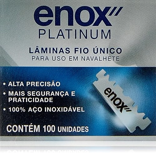 Lamina Barbear Enox Platinum 1/2 100un Un