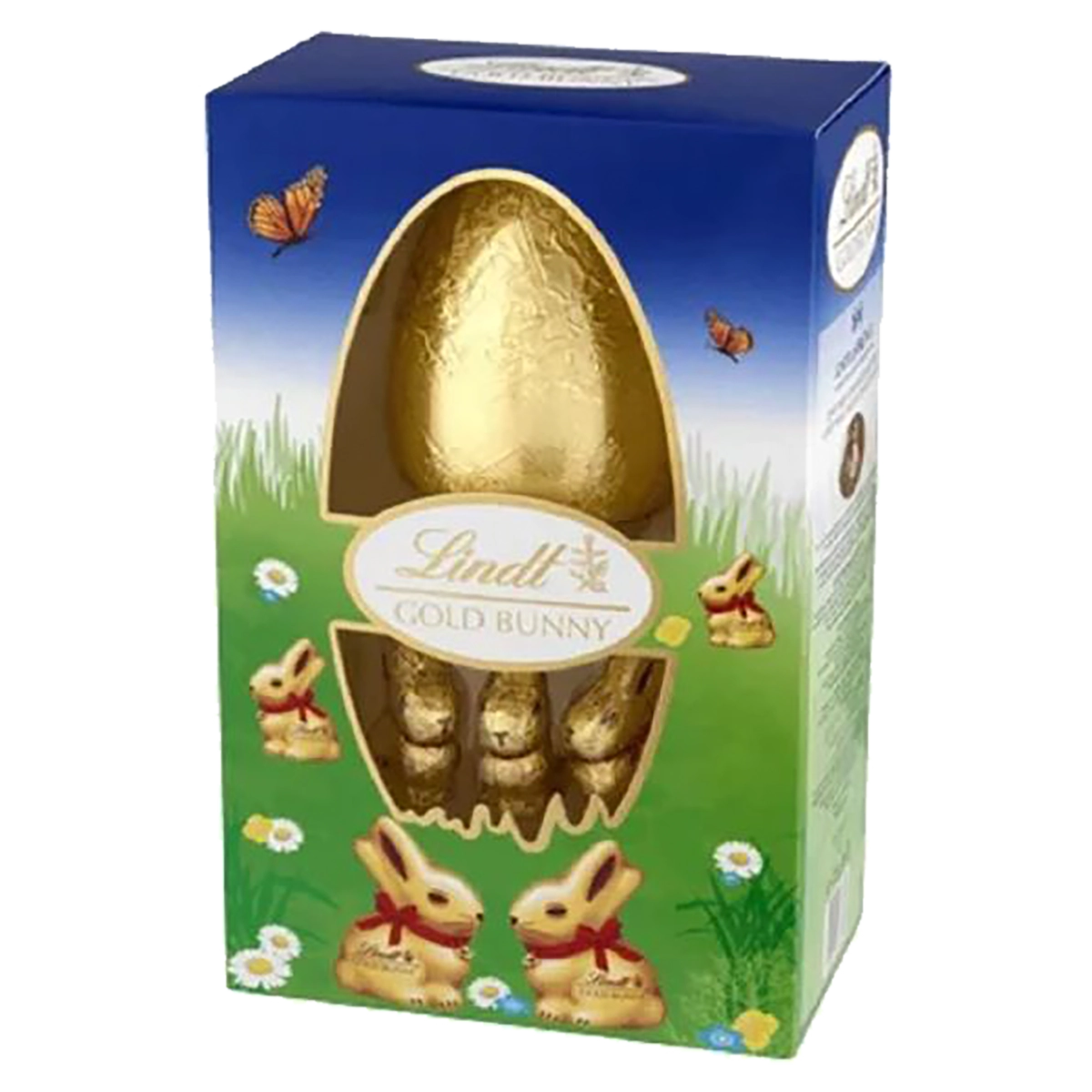 Ovo De Páscoa Ao Leite Com Coelhos De Chocolate Lindt Caixa 125g