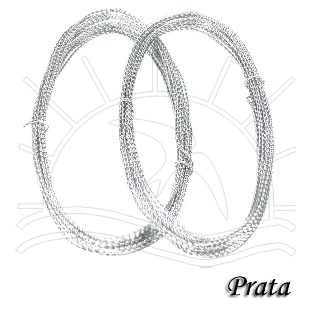 Arame Trancado 0,8mm Prata C/10mts Parco