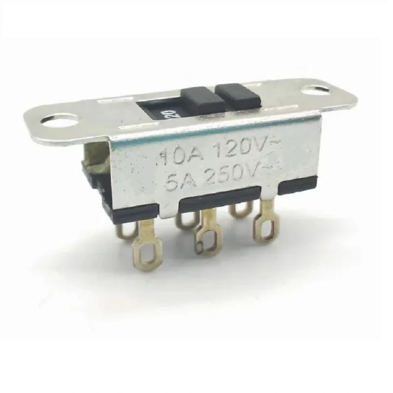 Interruptor Deslizante Hh-201 Metálico 10a/120vca 6a/250vca 5 Peças