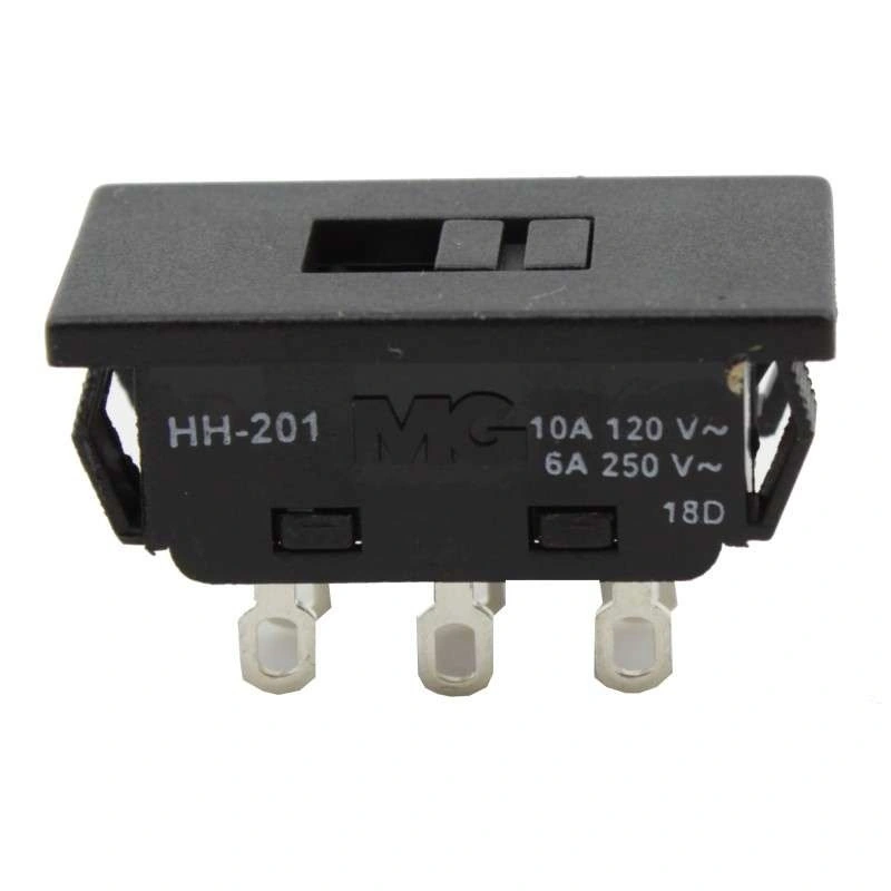 Interruptor Deslizante Hh-201 Plástico 10a/120vca 6a/250vca 5 peças