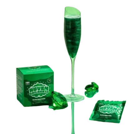 Preparo Nuvem Brilhante P/drinks Verde Esme 12g C/4 Sc