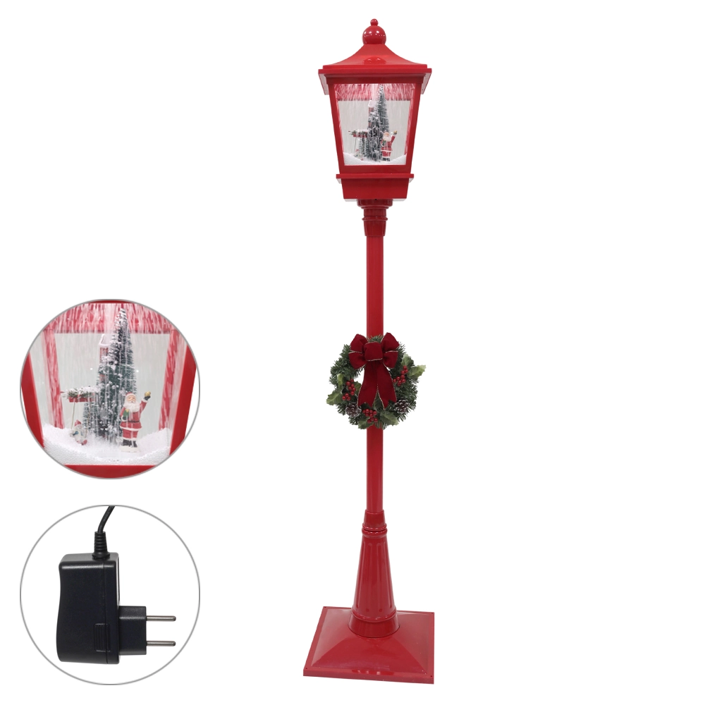 Natal Poste Animado Cenario Som Neve 1.84m 56954001 Dea