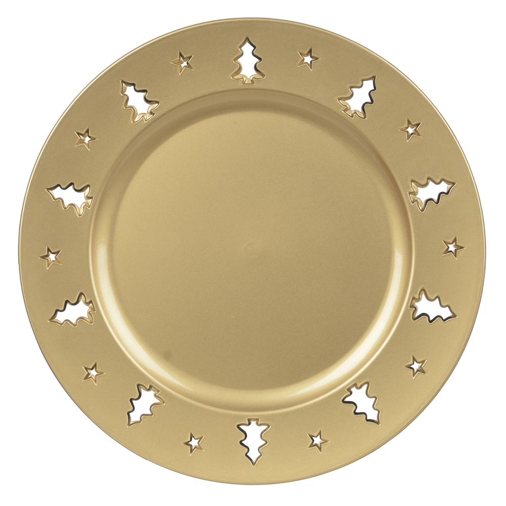 Sousplat De Plastico Dourado 33d 77844001 Dea