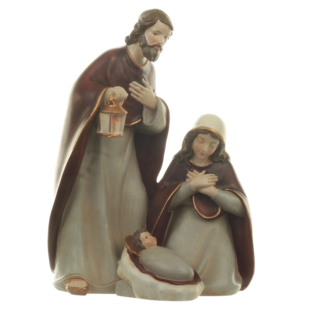 Enfeite Resina Natal Sagrada Familia Colorido 20x11cm 60464001 Dea