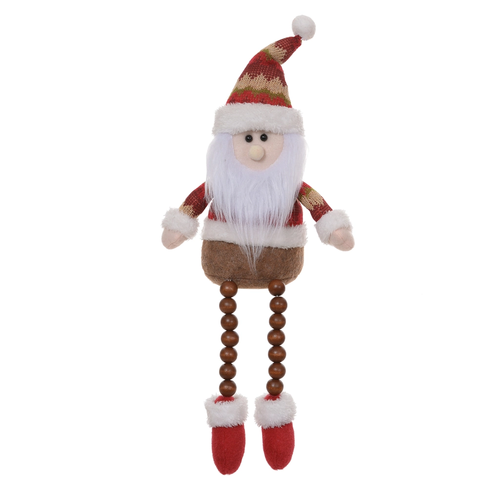 Pendente Boneco Papai Noel Sentado Vermelho Marrom 52cm 80256001 Dea