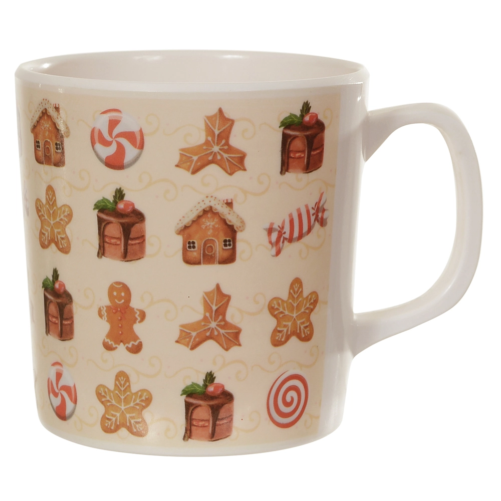 Caneca Melamina Candy Bege 350ml 8.1x8.1x8.6cm 81173001 Dea