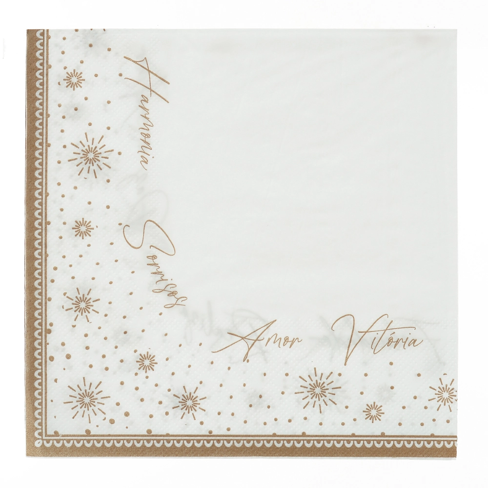 Guard Papel Palavras Natal 20un Brc Dour 33x33cm 81334001 Florarte