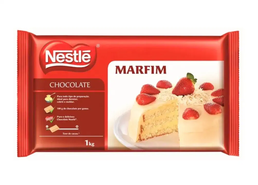 Cobertura Nestle 1kg Chocolate.branco