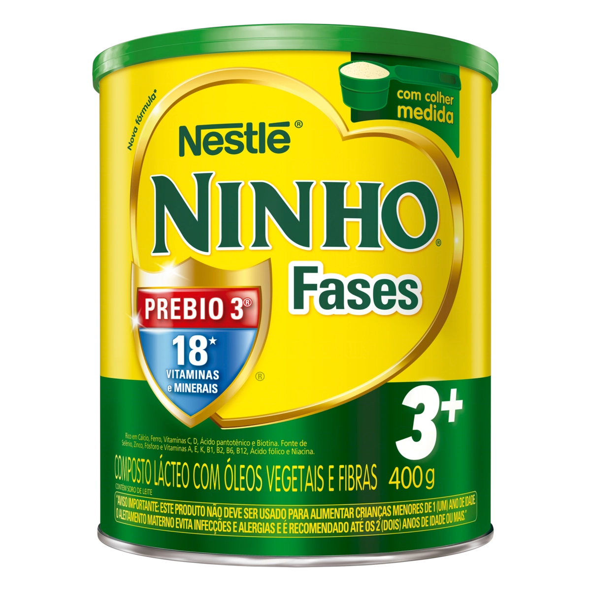 Composto Lácteo Ninho Fases 3 Lata 400g