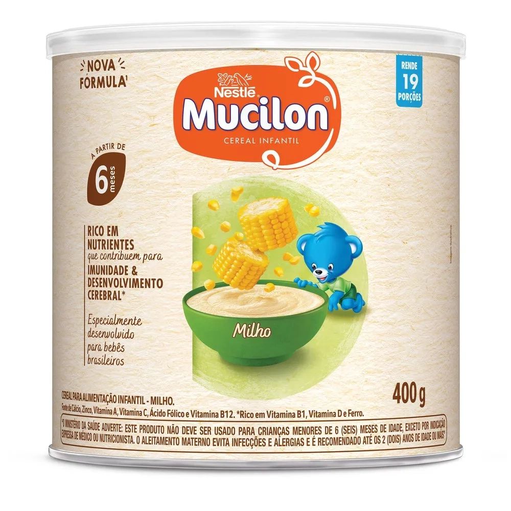 Cereal Infantil Milho Mucilon Lata 400g