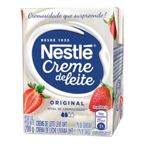 Creme De Leite Uht Leve Homogeneizado Original Nestlé Caixa 200g