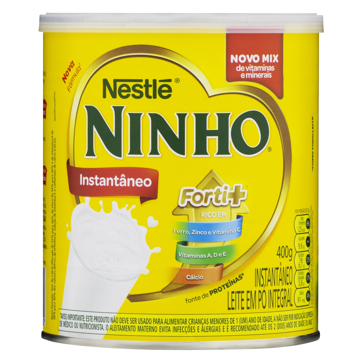 Leite Pó Instantâneo Ninho Forti Lata 400g
