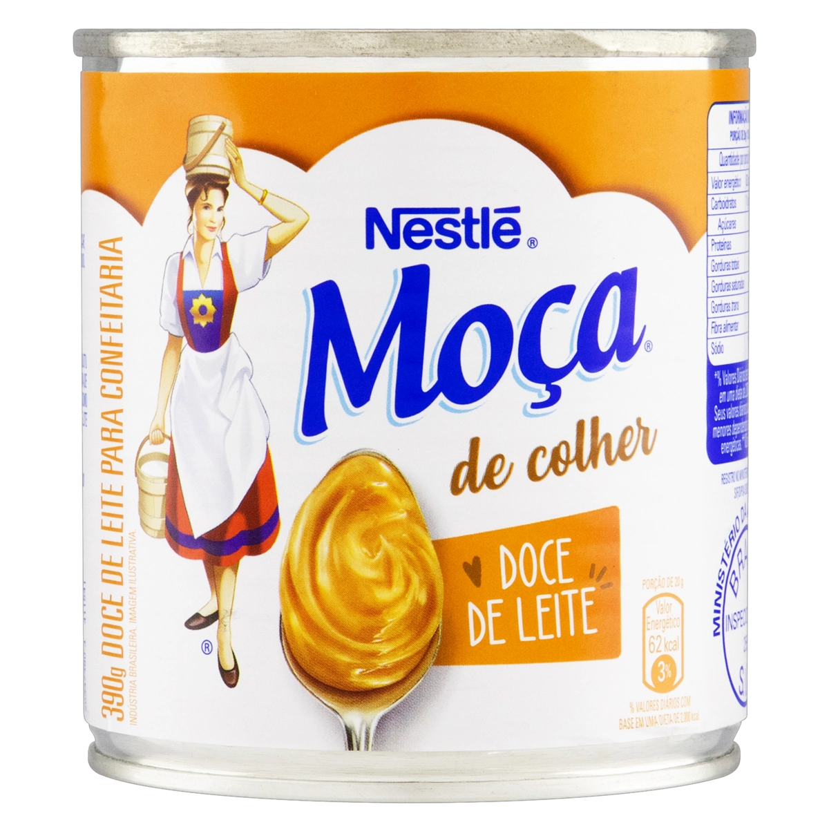 Doce De Leite Moça De Colher Lata 390g