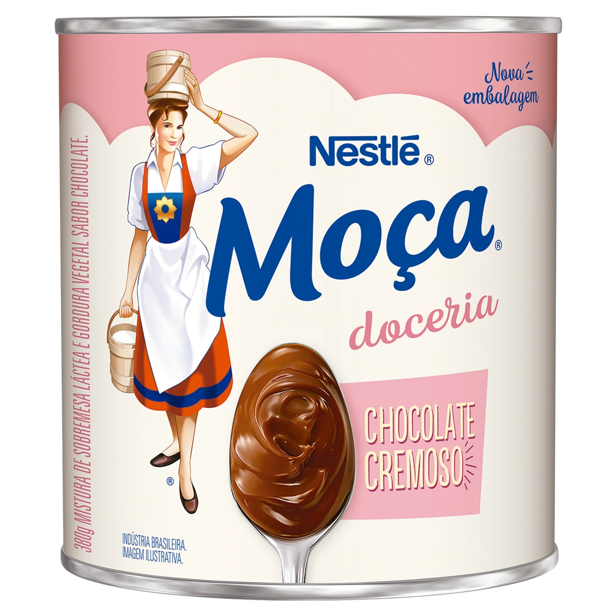 Chocolate Cremoso Moça Doceria Lata 380g