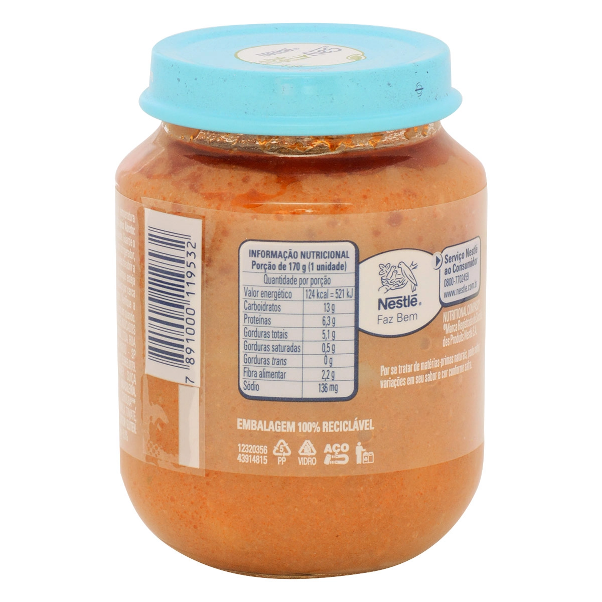 Sopinha Picadinho De Carne Naturnes Vidro 170g