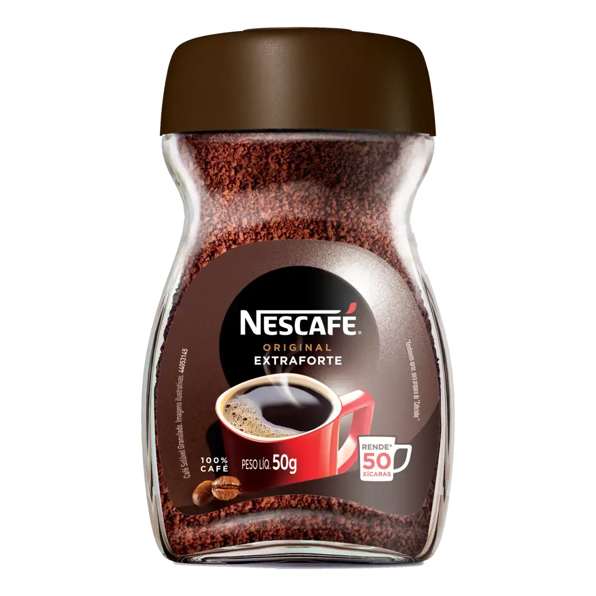 Café Solúvel Granulado Extraforte Nescafé Original Vidro 50g