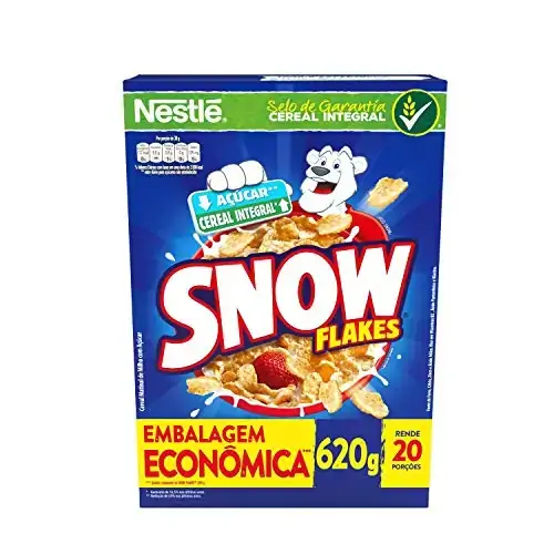 Cereal Matinal Snow Flakes Caixa 620g Embalagem Econômica
