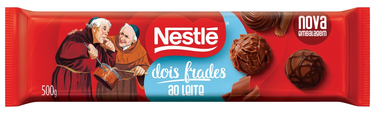 Chocolate Ao Leite Dois Frades Pacote 500g