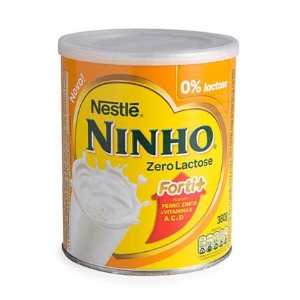 Composto Lácteo Zero Lactose Ninho Lata 380g