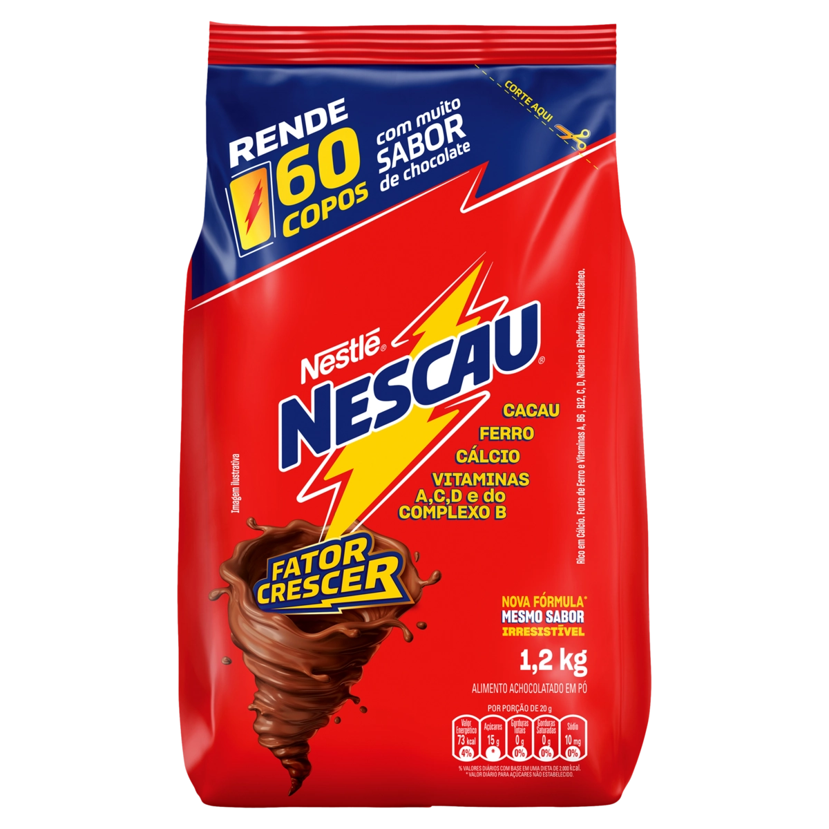Achocolatado Pó Nescau Sachê 1,2kg