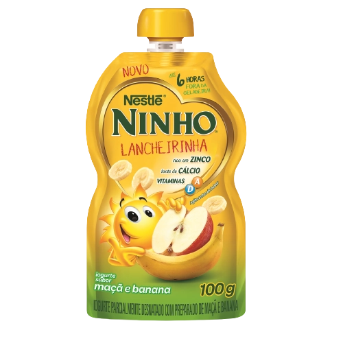 Iogurte Maçã E Banana Ninho Lancheirinha Squeeze 100g
