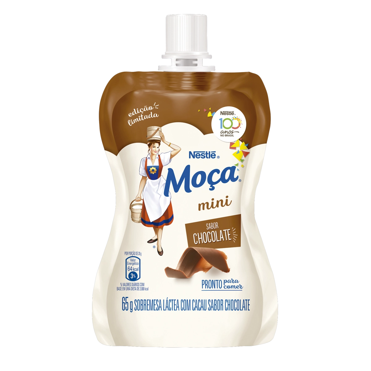 Sobremesa Láctea Chocolate Moça Mini Squeeze 65g