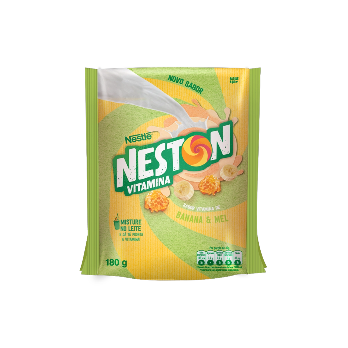 Pó Para Preparo De Bebida Vitamina De Banana Mel Neston Sachê 180g