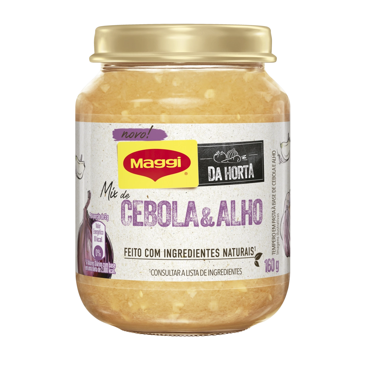 Tempero Pasta Cebola Alho Maggi Da Horta Vidro 160g