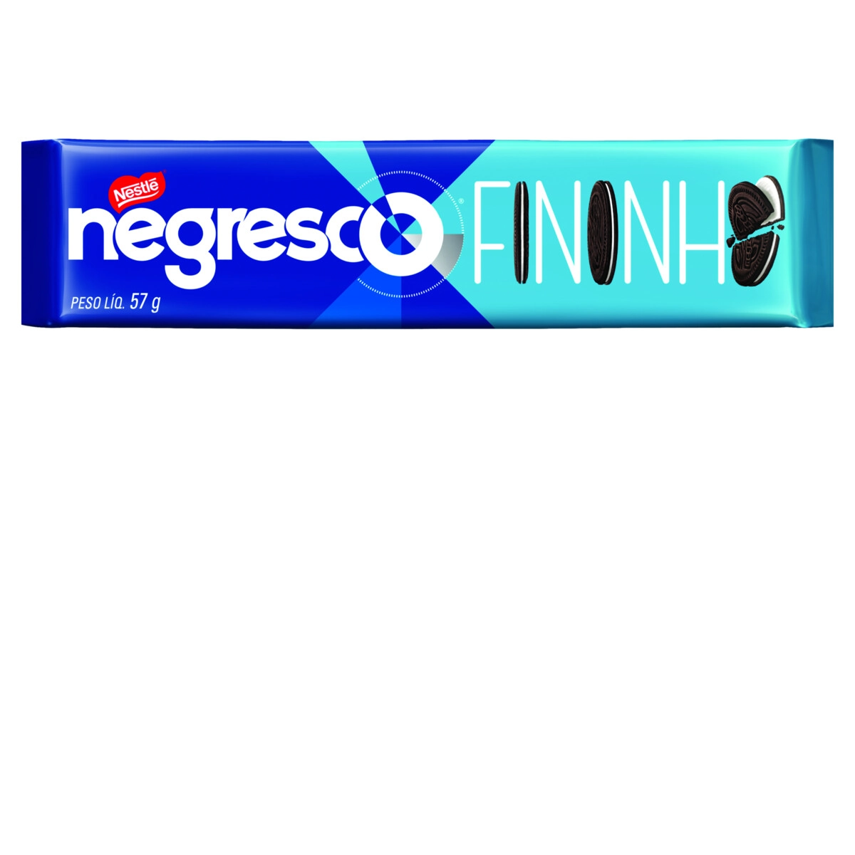 Biscoito Chocolate Recheio Baunilha Negresco Fininho Pacote 57g