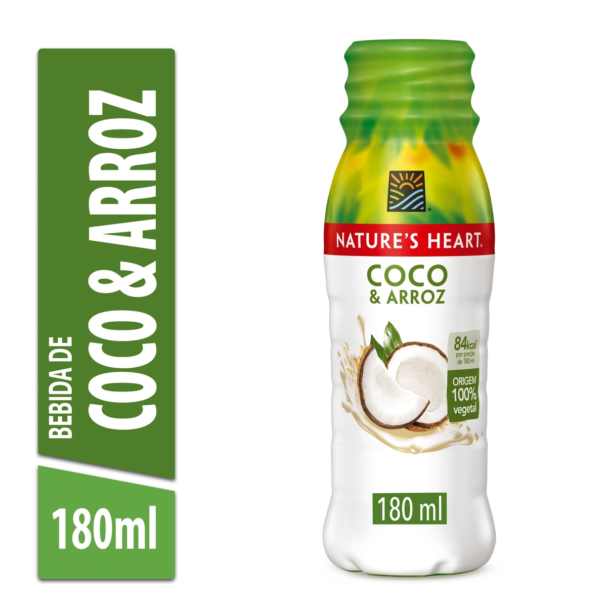 Bebida à Base De Coco Natures Heart Garrafa 180ml