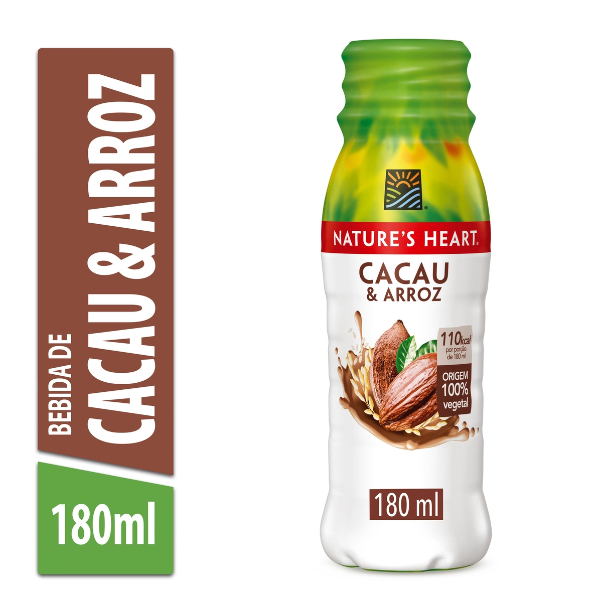 Bebida à Base De Cacau Natures Heart Garrafa 180ml