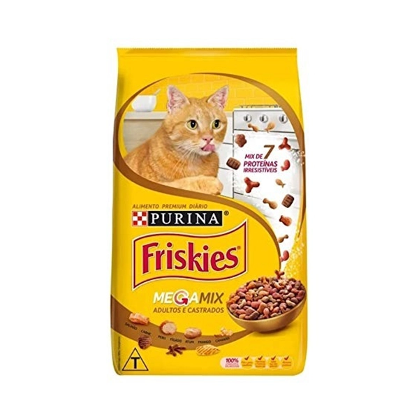 Alimento Para Gatos Adultos Megamix Purina Friskies Pacote 1kg