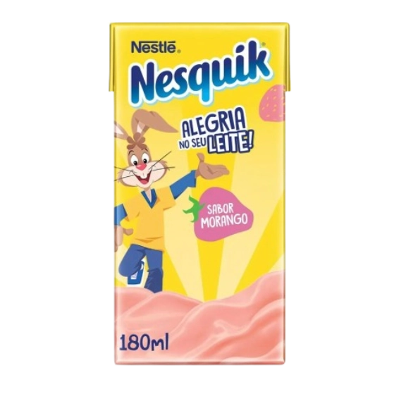 Bebida Láctea Uht Morango Nesquik Caixa 180ml