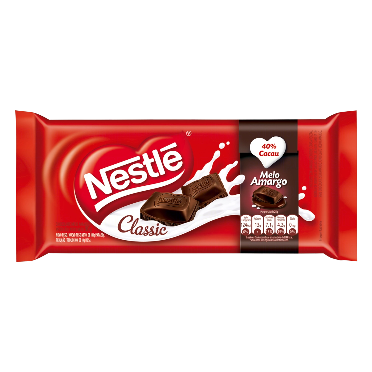 Chocolate.nestle Meio Amargo Classi